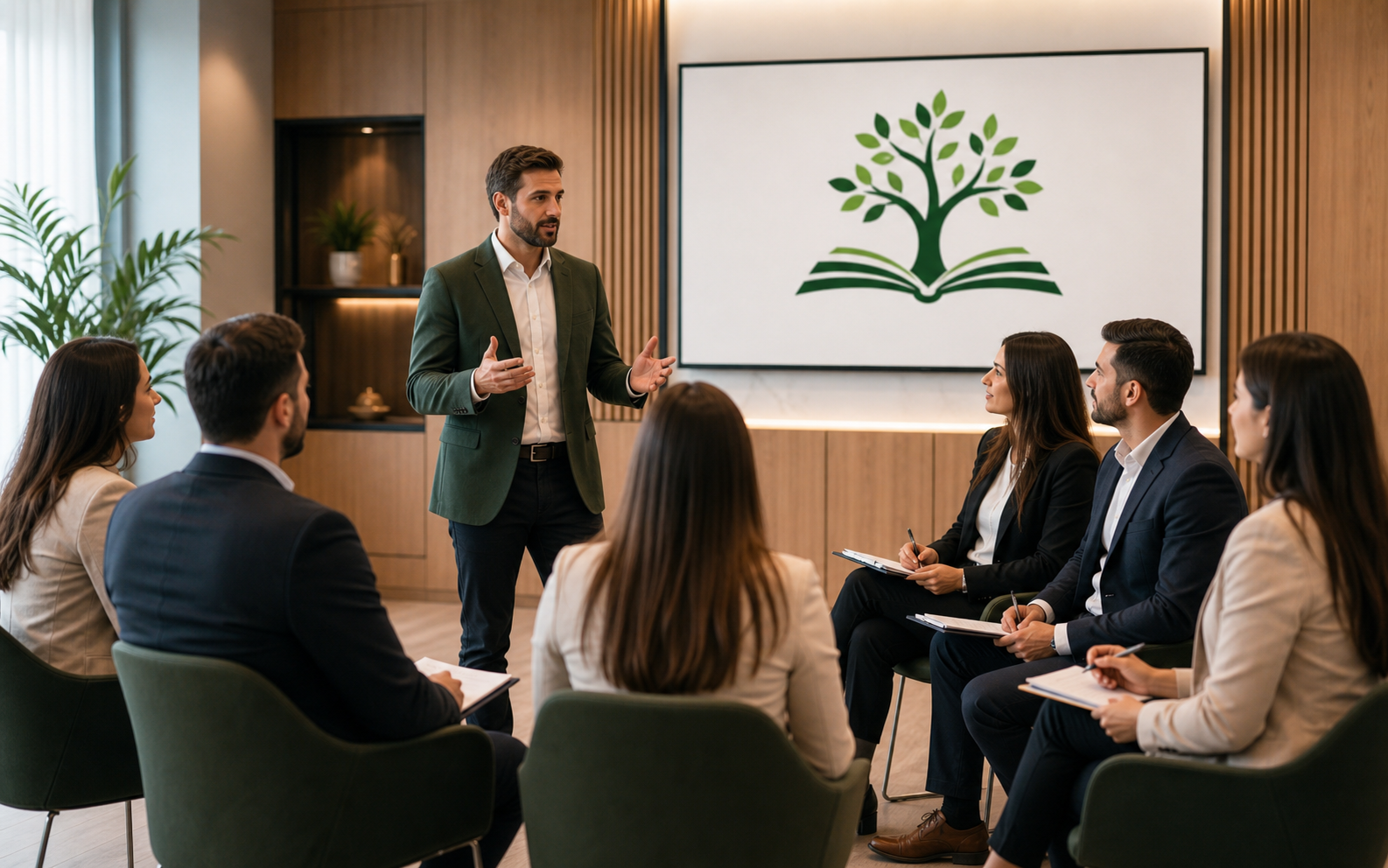 In-person business training workshop
